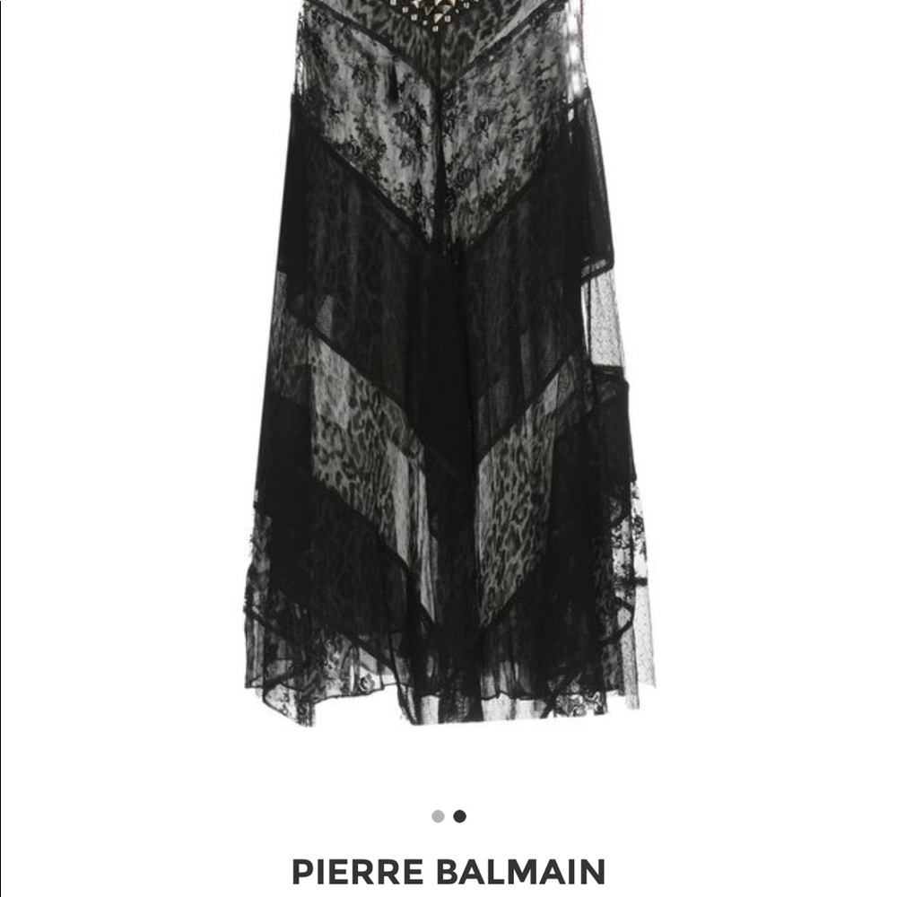 BALMAIN , flowy studded dress AUTHENTIC - Picture 3 of 3